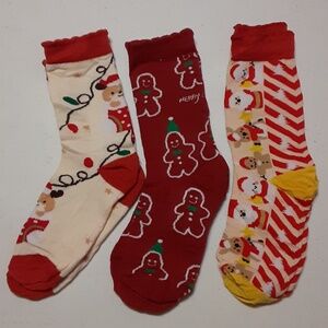 3 Pairs Christmas Socks